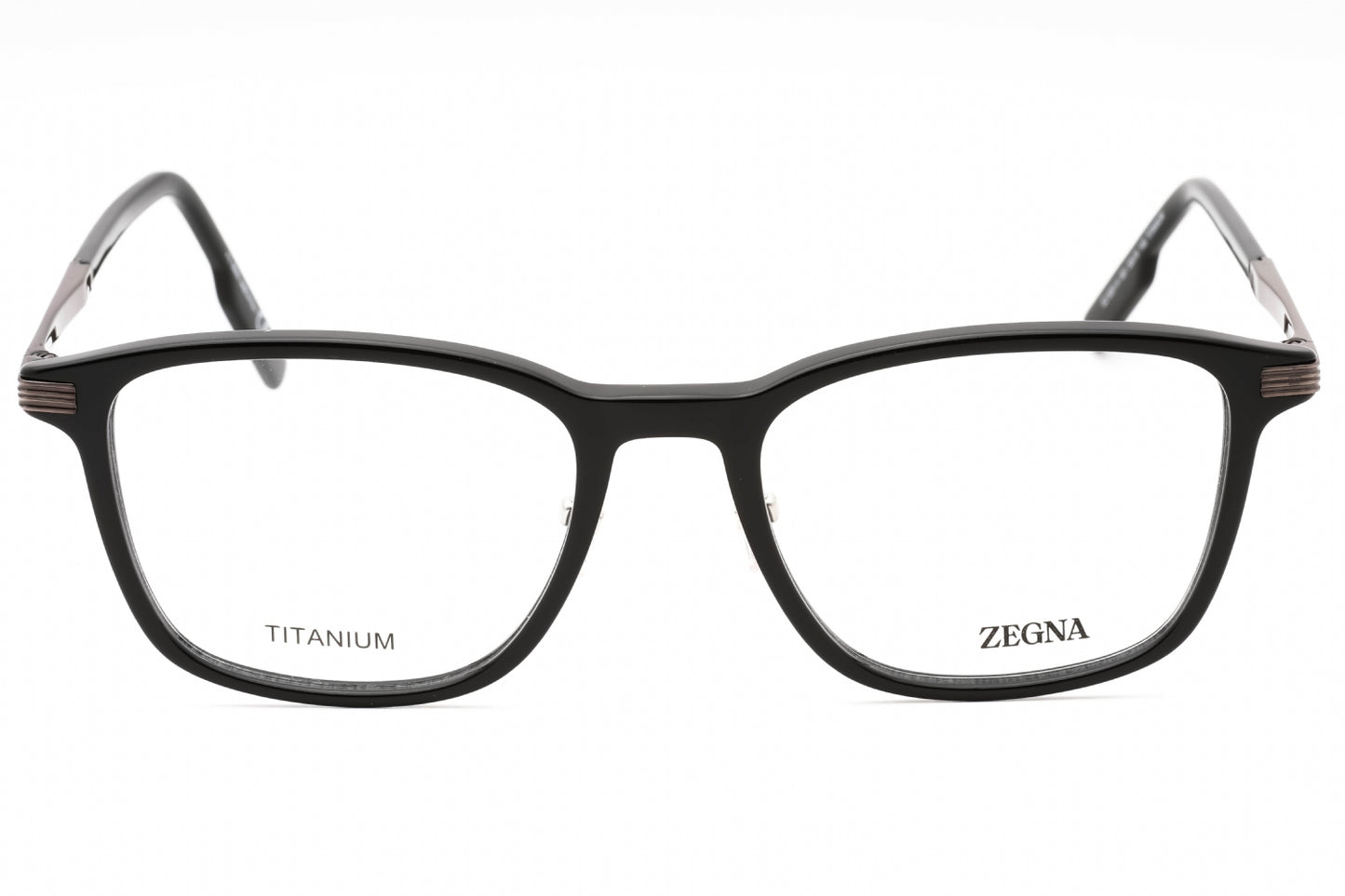 Ermenegildo Zegna 5251-H 01 Eyeglasses Shiny Black Size : 53