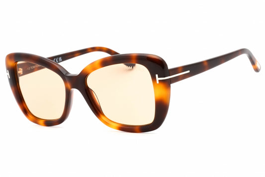 Tom Ford 1008 53e Sunglasses Shiny Blonde Havana Size : 55