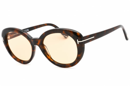 Tom Ford 1009 52e Sunglasses Shiny Dark Havana Size : 55