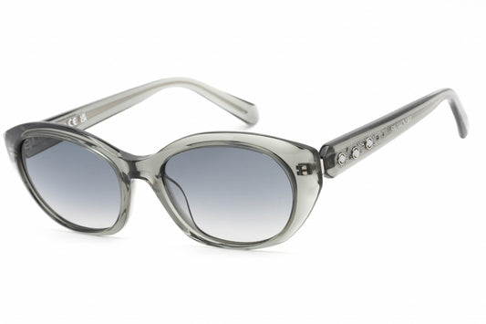Swarovski 0384 20b Sunglasses Transparent Dark Grey Size : 53