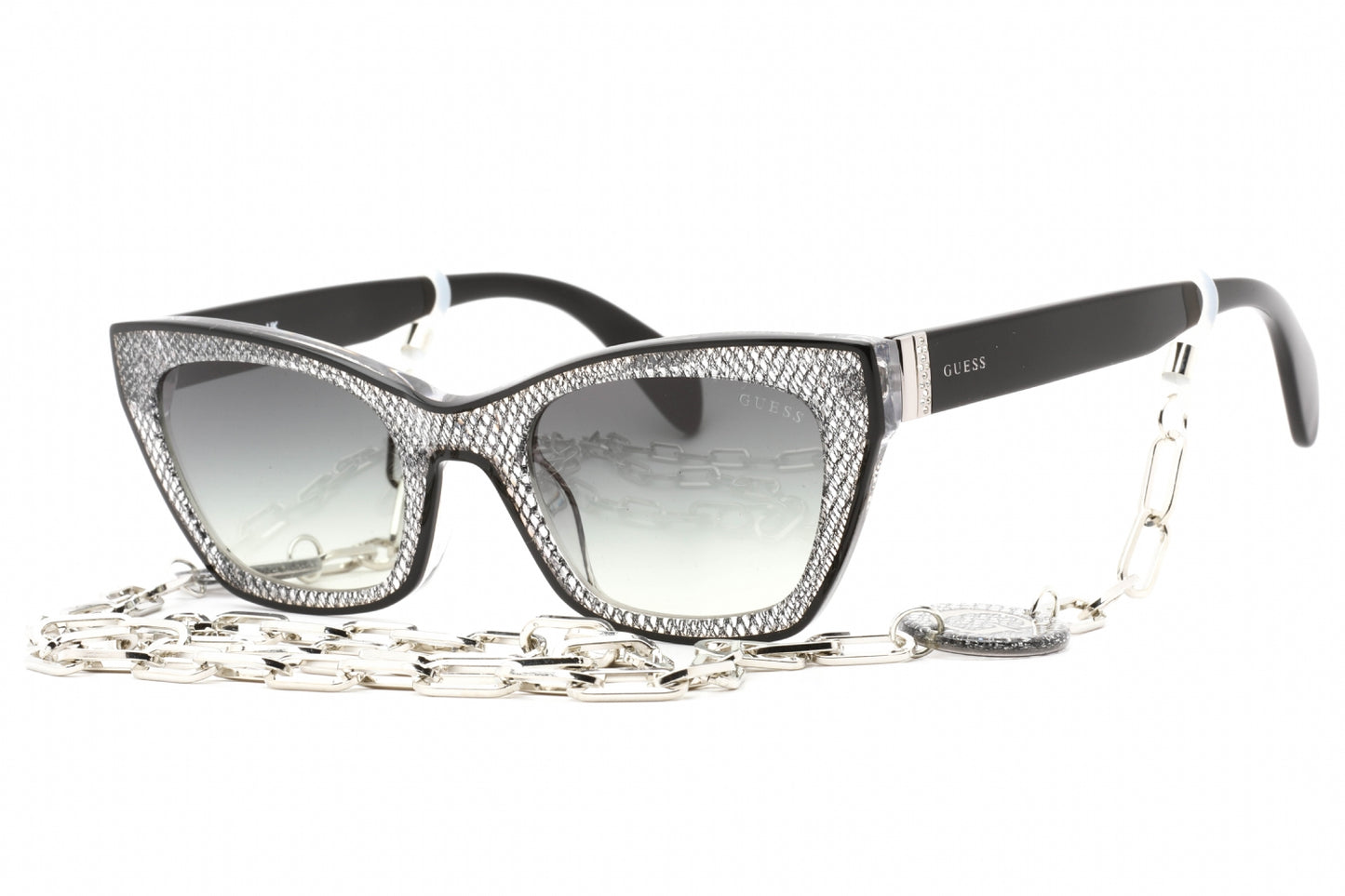 Guess 7873 1b Sunglasses Shiny Black Size : 53