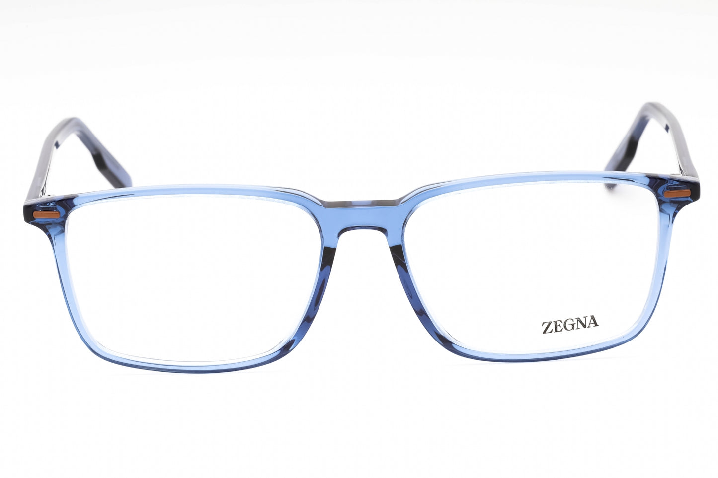 Ermenegildo Zegna 5257-H 90 Eyeglasses Shiny Blue Size : 55