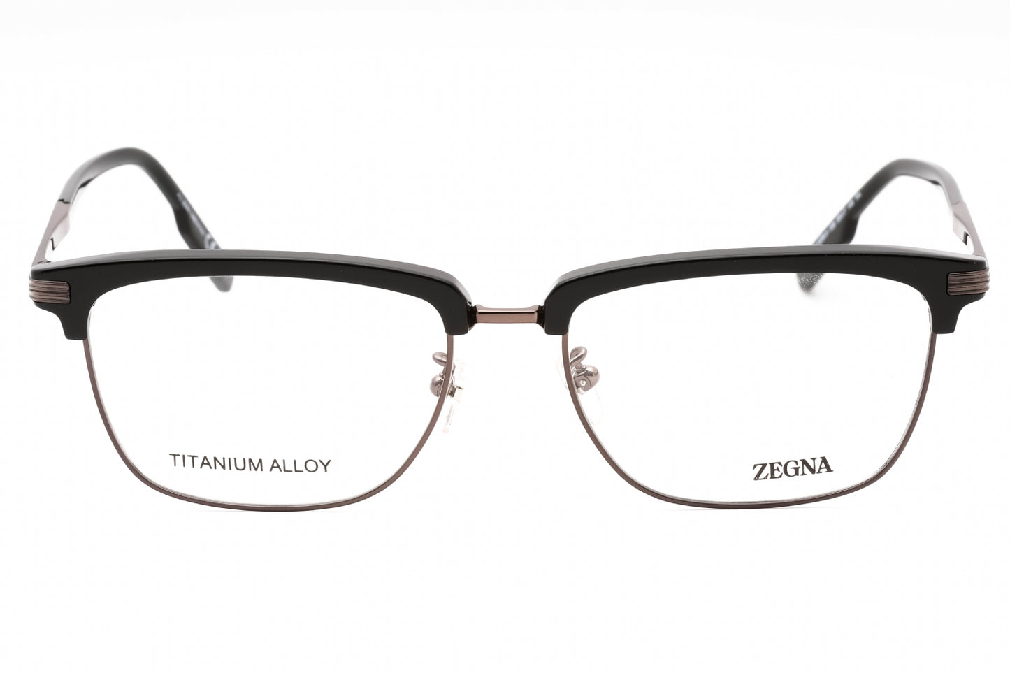 Ermenegildo Zegna 5259-H 08 Eyeglasses Shiny Gunmetal Size : 55