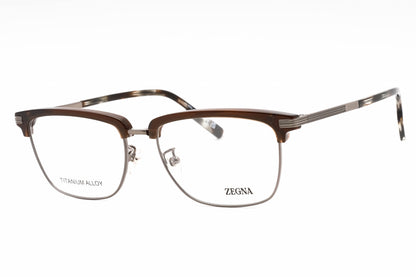 Ermenegildo Zegna 5259-H 14 Eyeglasses Shiny Light Ruthenium Size : 55