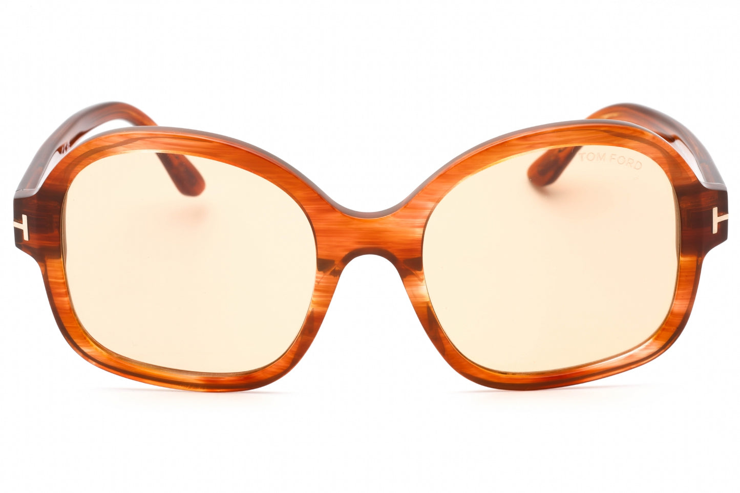 Tom Ford 1034 45e Sunglasses Shiny Light Brown Size : 57