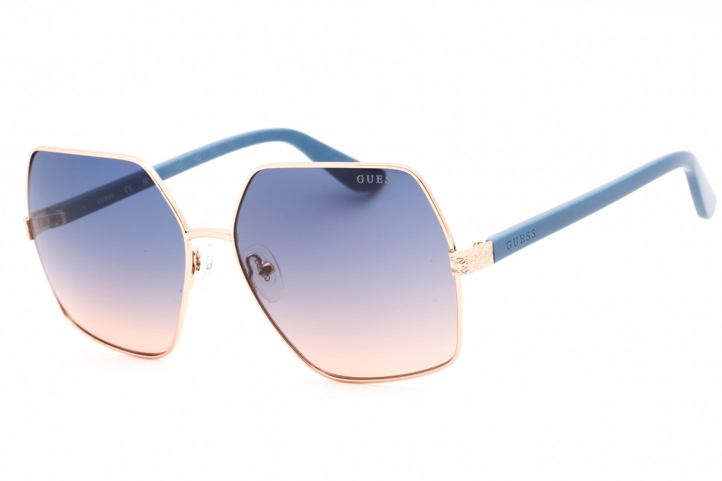 Guess 7881-H 28w Sunglasses Shiny Rose Gold Size : 58