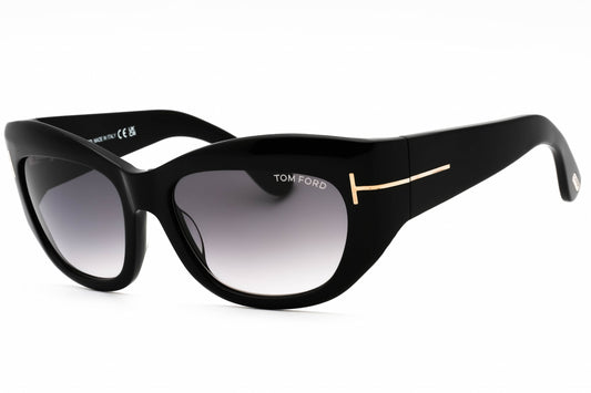 Tom Ford 1065 1b Sunglasses Shiny Black Size : 55