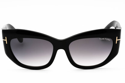 Tom Ford 1065 1b Sunglasses Shiny Black Size : 55