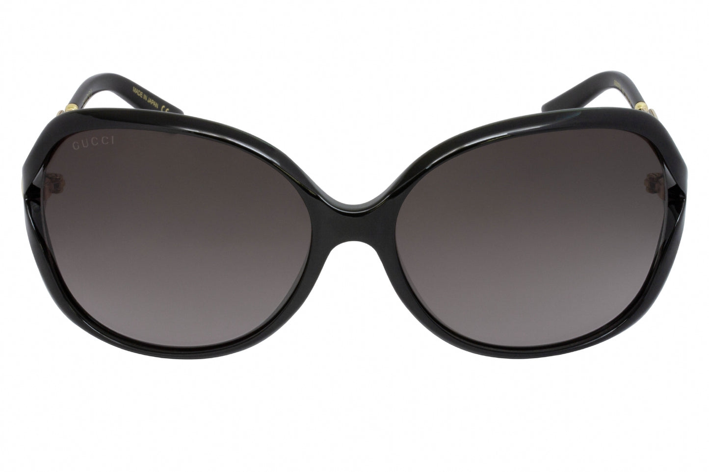 Gucci 0076s 02 Sunglasses Black-Gold Size : 60