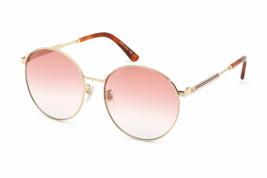 Gucci 0206sk 04 Sunglasses Shiny Endura Gold Size : 58