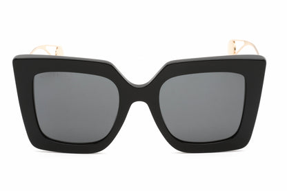 Gucci 0435s 01 Sunglasses Black-Gold Size : 51