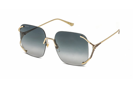 Gucci 0646s 01 Sunglasses Gold Size : 60