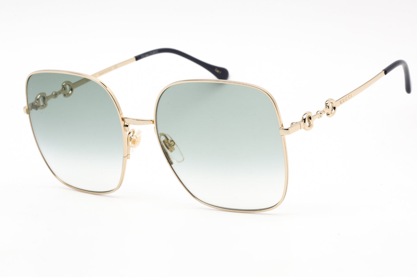 Gucci 0879s 03 Sunglasses Gold-Gold-Green Size : 61