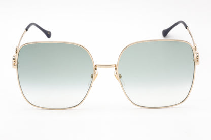 Gucci 0879s 03 Sunglasses Gold-Gold-Green Size : 61