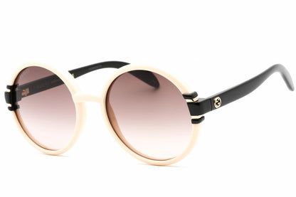 Gucci 1067s 03 Sunglasses Ivory-Black-Brown Size : 58