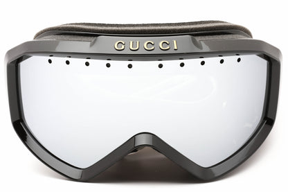 Gucci 1210s 01 Sunglasses Black-Green Size : 99