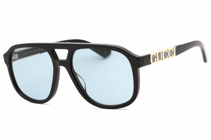 Gucci 1188s 04 Sunglasses Black-Black-Blue Size : 58