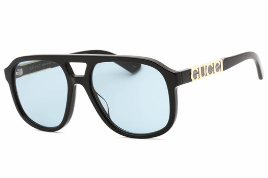 Gucci 1188s 04 Sunglasses Black-Black-Blue Size : 58
