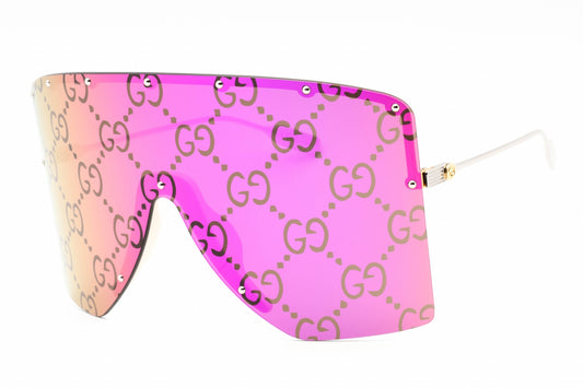 Gucci 1244s 02 Sunglasses Gold-Silver-Pink Size : 99
