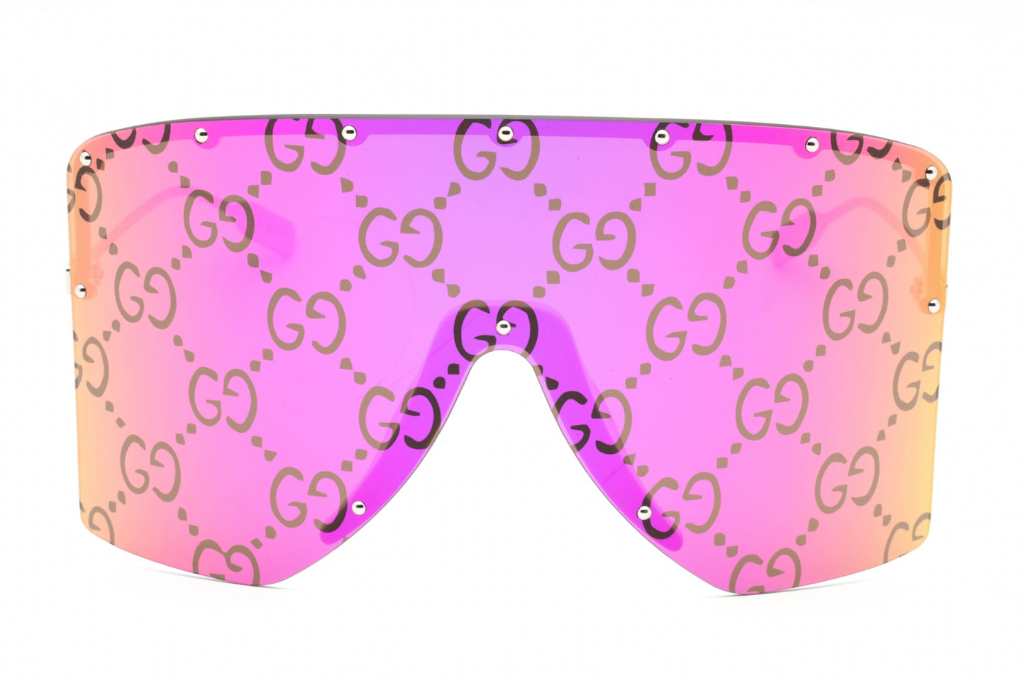 Gucci 1244s 02 Sunglasses Gold-Silver-Pink Size : 99