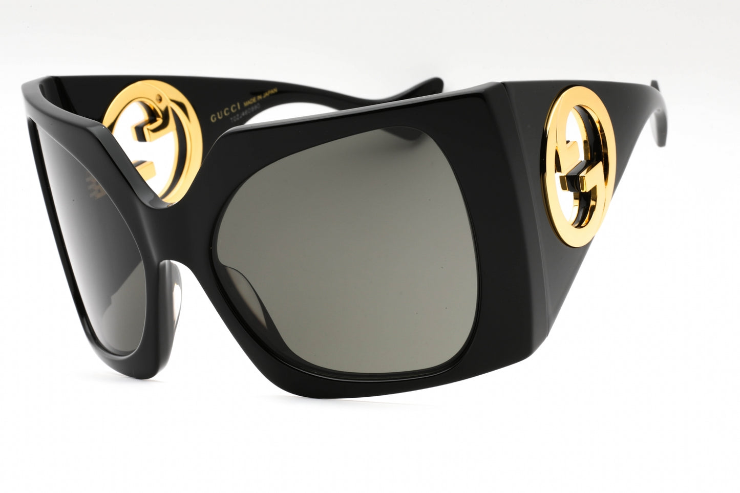 Gucci 1255s 01 Sunglasses Black-Black Size : 64