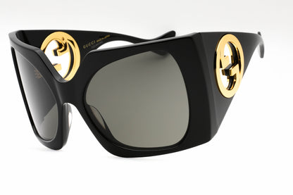 Gucci 1255s 01 Sunglasses Black-Black Size : 64