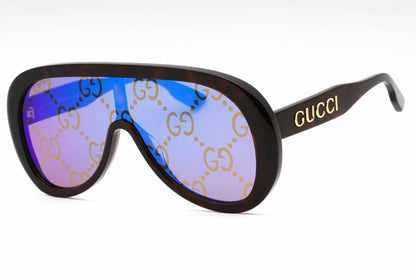 Gucci 1370s 02 Sunglasses Havana-Havana-Blue Size : 99
