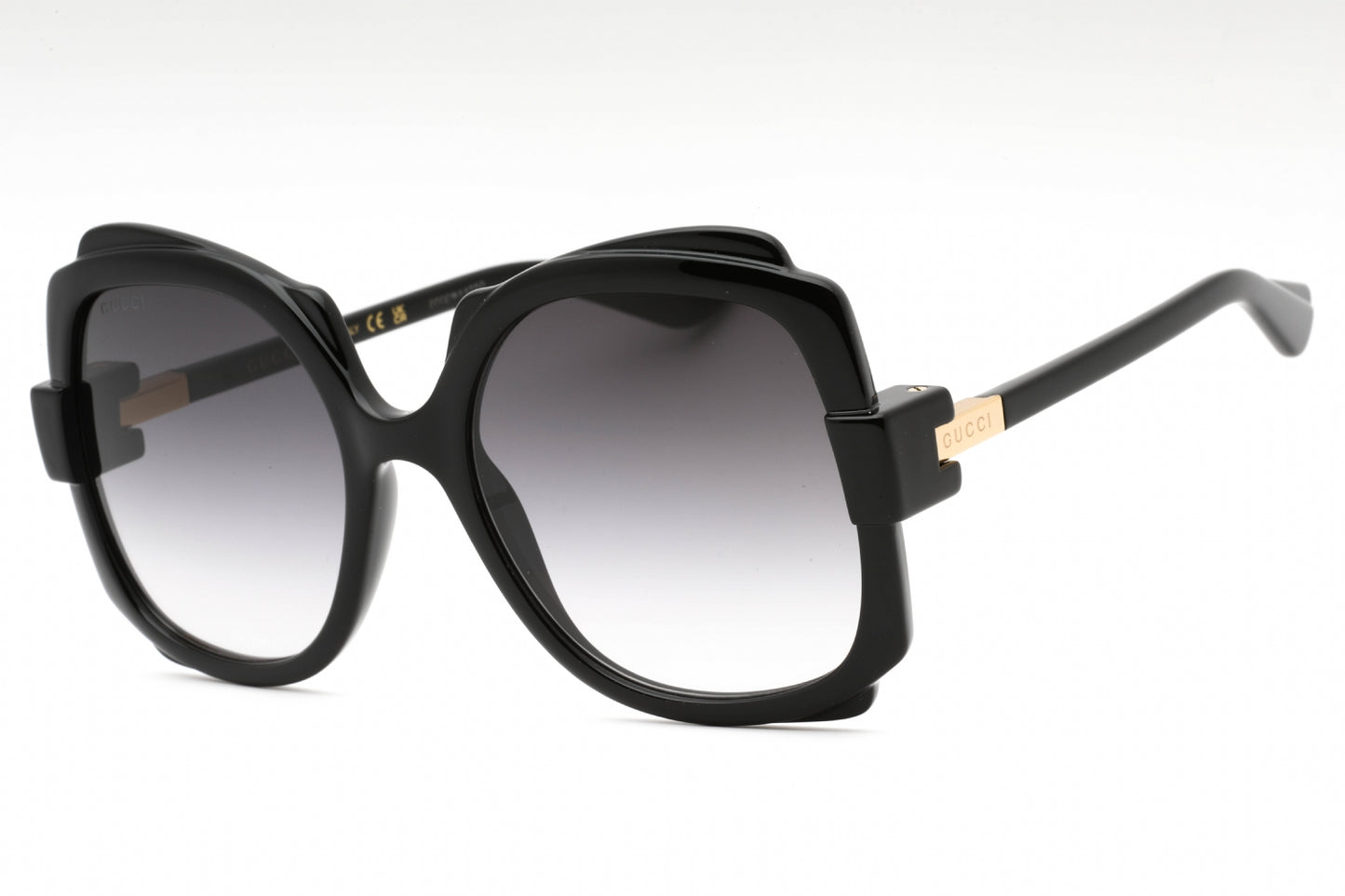Gucci 1431s 01 Sunglasses Black-Black Size : 57