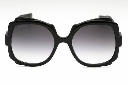 Gucci 1431s 01 Sunglasses Black-Black Size : 57