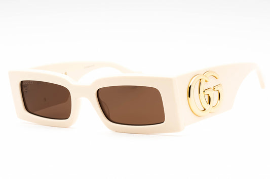 Gucci 1425s 04 Sunglasses Ivory-Ivory Size : 53