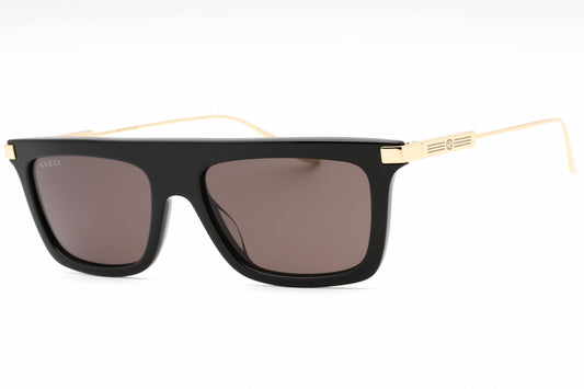 Gucci 1437s 01 Sunglasses Black-Gold Size : 55