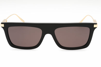 Gucci 1437s 01 Sunglasses Black-Gold Size : 55