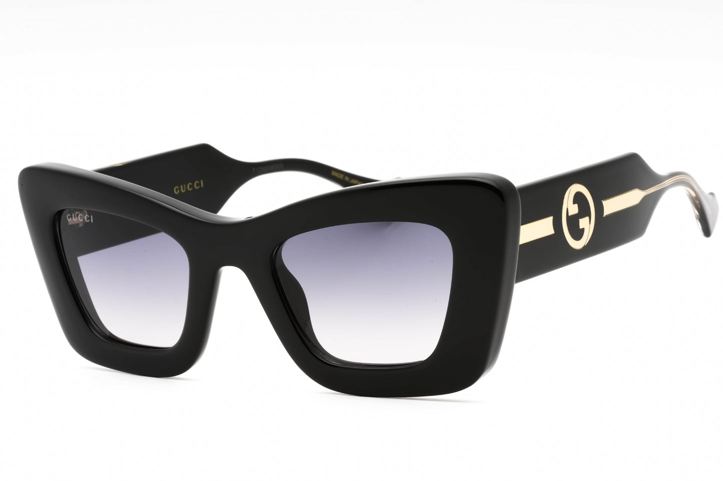 Gucci 1552s 01 Sunglasses Black-Black Size : 49