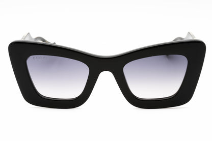 Gucci 1552s 01 Sunglasses Black-Black Size : 49